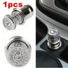 Decorazione per presa accendisigari per accessori per auto DC 12V con strass in cristallo bling