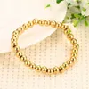 Charm Bracelets Fashionl Personality Women Simple Female Sliver Color Gold Trend Stainless 6mm Bead Chain Bracelet Gift Jewely