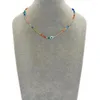Pendentif Colliers Collier de perles Collier de perles en forme de coeur Originalité Tricot à la main Bohême Marée réglable Simple Perle de riz