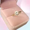 Yhamni originale 2 ct 6 mm rotondo cz diamant anelli in oro giallo solido anillos a colori oro anelli per matrimoni per donne regalo lyr16997723235112133