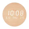 Horloges murales USB rechargeable LED horloge numérique température date heure affichage muet montage salon chambre suspendue