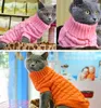 Odzież dla psa Małe średnie swetry do ubrania zimowe ciepły sweter strój dla kotów wełniana miękka kurtka koszulka