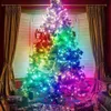 Décorations de Noël 5M / 10M / 20M WIFI Bluetooth Smart LED String Light Remote avec Google Assistant Alexa Holiday Christmas Wedding Fairy Garland 231207