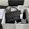 10A Mirror quality Classic style designer bag Jumbo Double Flap Bag Luxury Designer 30CM 25CM 20CM Real Leather Caviar Lambskin Black Purse Quilted Handbag With box