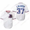 College Baseball nosi Bull Durham Nuke 'Laloosh 37 Crash Davis 8 Durham Movie Baseball Jersey White Stitch Męs Men Youth