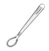 Stainless Steel Egg Beater Spring Manual Mixer Spoon Egg Sauce Honey Cream Stirring Kitchen Gadget Spring Egg Beater