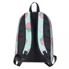 Mochila morangos flores rosa hortelã kawaii bonito pastel estética mochilas estudante saco de escola ombro portátil mochila viagem