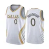 Dallas''Mavericks''Heren Tyrell Terry Luka Doncic Kristaps Porzingis Josh Green White''City''Edition''Goud zilver Jersey