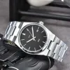 TISSO WRISTWATCHES Designer Wysoka jakość dla mężczyzn Sapphire męskie zegarki Trzy igły Automatyczny zegarek mechaniczny 1853 Luksusowa marka stalowa pasek PRX Designer Watches