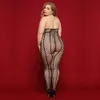Bodysuit Lace Sheer Sexy Bodystockings Plus Size Transparent Women's Underwear Erotic Lingerie Porno Costumes