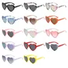 Sonnenbrille Vintage Candy Color Damenmode Partybrille Liebe herzförmige Sonne polarisiertes Herz