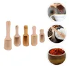 Spoons 10 Pcs Small Wooden Spoon Mini Bath Salt Scoop Serving Utensils Seasoning Coffee Beans