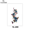 Colored Tattoo Sticker Waterproof Simulation Rose Sketching Flower Full Back