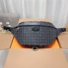 2024 Mujeres Hobos Hombro Bolsas de cintura Espejo Calidad Lujos Bolsos Diseñadores Bum Bag Crossbody Cuero Flor Pecho Bolsa Hombres Marrón Cartera W