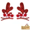 Akcesoria do włosów 2PCS/SET Świąteczny spinka do włosów dla dzieci Elk Ear Clip Santa Snowman Decora Kids Cosplay