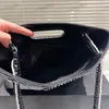 23K Designerka damska torba na ramię 33 cm skórzana diamentowy klasyczny czarny sprzęt metalowy klamra Pearl uchwyt luksusowy torebka Matelasse Bag Crossbody Bag 31 Bags na lotnisku