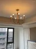 Lustres américains LED plafond brillant lustre français salon chambre éclairage intérieur bulle lumière cuisine décor à la maison bougie