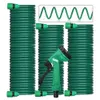 Garden Hoses 7.5M/10M/15M/20M Retractable Garden Hose Spring Tubeing Water Gun for Car Cleaning Plant irrigation EVA Elasticity Watering Pipe 231206