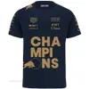 Herrt-shirts utomhus T-shirts 2023 Team Championship Commemorative Edition F1 Racing Suit Short Sleeved Polo Verstappen Samma nya produkt 61ar