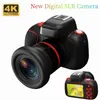 Dijital Kameralar 4K Mini SLR Kamera Ultra HD Lens Profesyonel P Ography Ön ve Arka Çift Gece Görüşü Açık Mekan Kamerası 231206