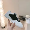 High Edition calfskin leather multicolor suede sneakers classic rounded toe lace up Flat bottomed casual shoes women's Luxury Designers factory footwear with box