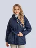 Trenchs de femmes manteaux ceinturé doudoune hiver chaud manteau matelassé femme décontracté manches longues fermeture éclair vêtements d'extérieur avec capuche mince parkas streetwear