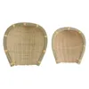 Dinnerware Sets 2 Pcs Handmade Bamboo Dust Home Supply Sourdough Bread Loaf Basket Woven Storage Container Round Tray Versatile Dustpan