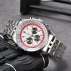 남자를위한 손목 시계 New Mens 시계 48mm 직경 All Dial Work Quartz Watch Navitimer 1884 최고 럭셔리 브랜드 크로노 그래프 시계 스틸 벨트 남성 패션 Brei
