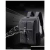 Cas d'ordinateur portable Sac à dos Hommes 16 pouces Bureau Travail Sac d'affaires Uni Black Tralight Thin Back Pack274Z Drop Delivery Computers Networking Co Dhtqf