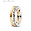 Bague Solitaire Couple anneaux empilés céleste soleil lune ensemble de bagues 925 bijoux en argent réel certifié Original bijoux fins pour femme cerceaux cadeau YQ231207