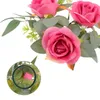 Candle Holders Christmas Decorations Candlestick Garland Artificial Flower Rings Wreath Pillars Wreaths