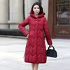 Casacos de trincheira femininos moda inverno com capuz acolchoado longo parkas para baixo algodão casaco quente impermeável blusão jaqueta usar em ambos os lados