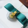 Hängsmycken vintage lila jade lås hänge för kvinnor smycken ihålig hjärthalsband 925 silver klumpikelkedja mamma födelsedagspresent
