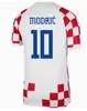2024 2025 NOWOŚĆ Chorwacji piłkarskiej koszulki 1998 Classic Classic Retro Football Shirt Men Men Kit Kids Zestaw dla dzieci biały na wyjeździe Blue Mundic Modric Kovacic