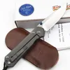 Chris Reeve Sebenza 21/25 Titanium Folding Knife Tanto D2/S35VN blade Outdoor Camping EDC survival hunting knife tool