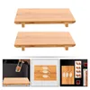 ディナーウェアセット2個の寿司プレートホーム装飾フルーツトレイ料理家庭用レストラン竹デザートストレージパーティースナック