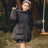 Down Coat Winter Baby Girls Thickened Hooded Warm Jacket Fashion Wearing Casual Outerwear