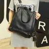 Borse da scuola Zaino da donna alla moda con cerniera Zaini da donna per il tempo libero Borsa da viaggio in morbida pelle PU Borsa a tracolla per Q362