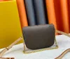 Bolso de diseñador Moda para mujer Mini Bumbag Bolso de hombro de cuero de color sólido Bolso cruzado con estampado clásico Bolso multifunción para teléfono móvil Tamaño 17X12X9.5