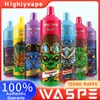 Origina waspe 20000 Puffs Puff 20K Перезаряжаемые одноразовые Vapes Smart Screen Display Vaper Pen E Cigarette24ml Предварительно заполненная Tornada Vaper 9k 12K 15K 18K