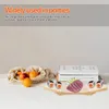 Ensembles de vaisselle Plateau de fruits Assiette à sushi de style japonais Escalier rotatif Service Courbe Plateau Assiettes Bambou Sashimi Plat Accessoire