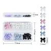 Nail Art Decorations 30pcs Kawaii Mini Bow 3D Cute Nail Art Decorations Matte Butterfly Nails Charms Designs DIY Resin Nail Accessories 231207