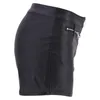 Kobiety krótkie dżinsy seksowne skórki pu high talia chude szczupłe fałszywe kieszenie krótkie spodnie mini spodni Wysokiej jakości bezpłatna wysyłka