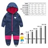 Rompers Children s ski suits soft shell children s jumpsuits boys and girls warm waterproof windproof thin section 231207