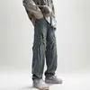 Herr jeans streetwear stora lastbyxor lösa plus storlek bred ben harajuku casual retro denim gotiska män kläder y2k