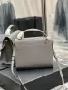 Koeienhuid kaviaar Luxe designertas Echt lederen handtas Tote Portemonnees Cassandra Medium handvat Graan Reliëf Echt lederen schoudertas Crossbody Tas Effini