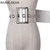 Rainie Sean Wide Ladies Belt Pin Buckle Belt för kvinnor Cummerbund PVC Transparent Kvinna 2020 Fashion Brand New Belt Clear CX200722237470