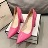 Dress Shoes Women Thin Heel Pumps Fashion Solid Color Woman Pointed Toe Slip-On Sexy High Heeled Wedding Party Big Size 43