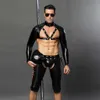 Sexig kostymporr Män sexiga bodysuit underkläder Polis enhetlig cosplay het erotisk latex kattdräkt för sex roll spela underkläder porrdräkter