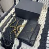 Słynne projektantki marki klasyczne kobiety crossbody luksusowe francuskie wydrążone podwójne litera torba telefoniczna 7a oryginalna skórzana krat
